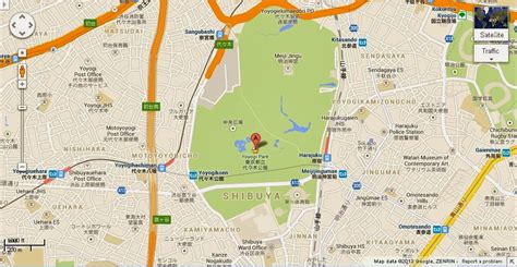 Detail Yoyogi Park Tokyo Location Map