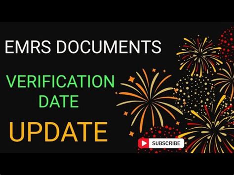 Emrs Documents Verification Update Thegurukullearning Emrs