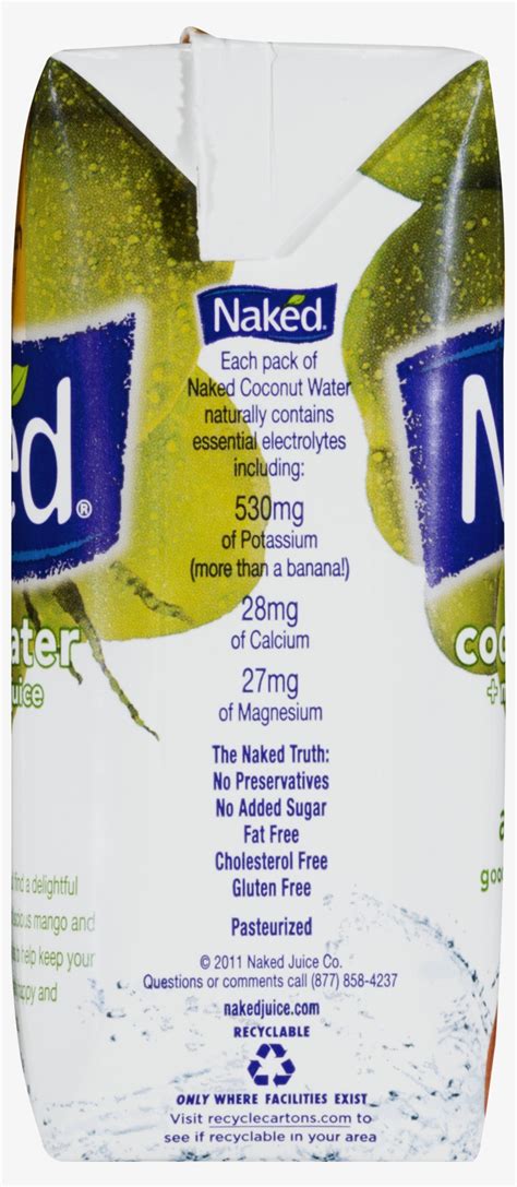 Naked Juice Coconut Water Pineapple 330ml Free Transparent PNG