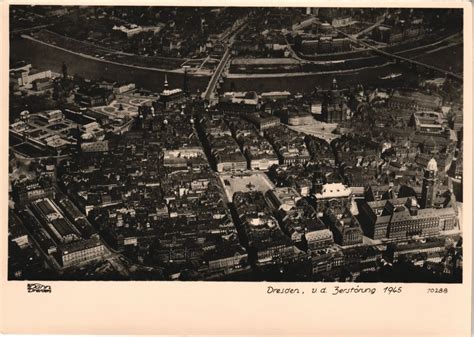 Dresden Luftbild vor der Zerstörung 1945 1945 1961 Walter Hahn 10288