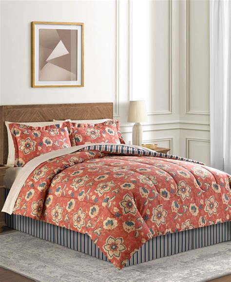 Fairfield Square Collection Francie 6 Pc Reversible Twin Comforter Set Macys