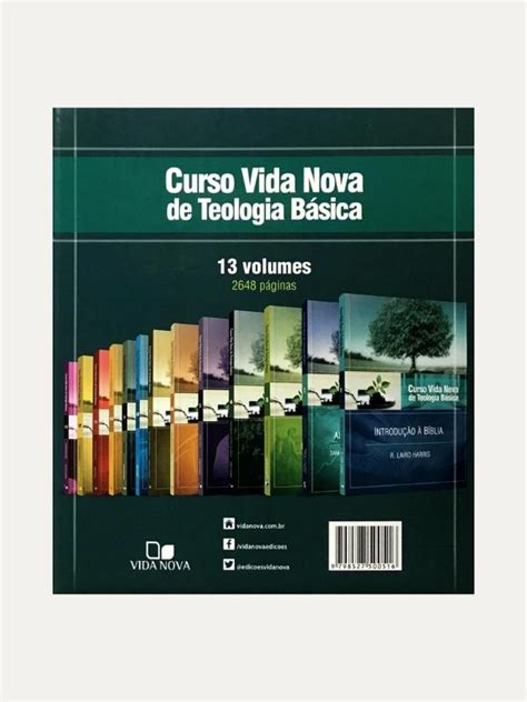 Curso Vida Nova De Teologia B Sica Volumes Vida Nova Gerizimbooks