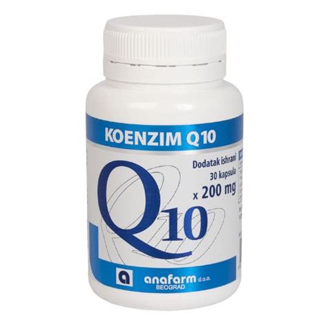 Koenzim Q10 200mg 30 Kapsula 100 PRIRODAN Anafarm