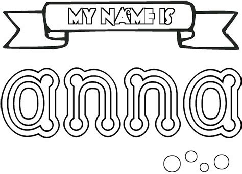 Coloring Pages For Girls Names