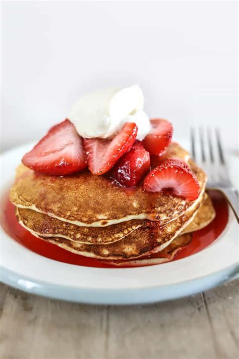 Cottage Cheese Pancakes With Strawberries Female Foodie