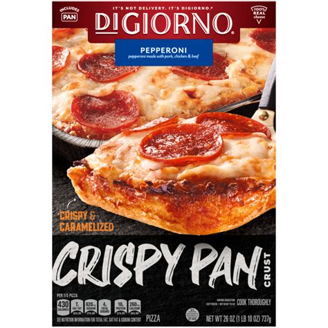 Crispy Pan Pepperoni Frozen Pizza | Official DIGIORNO®