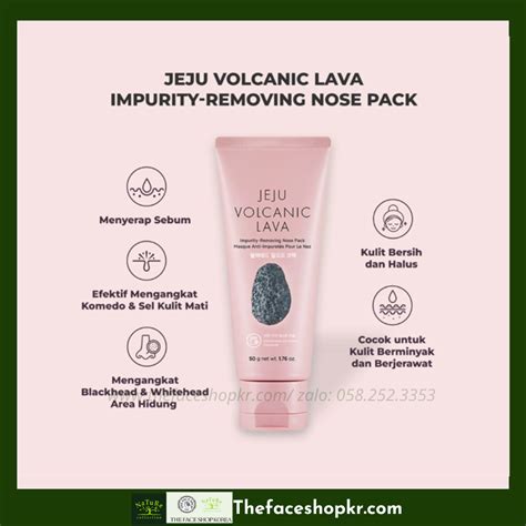 Gel lột mụn tro núi lửa TheFaceShop Jeju Volcanic Removing Nose Pack