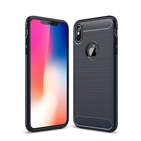 K P Iphone Xs Max Brushed Tpu Skal Navy Blue Teknikhallen Se