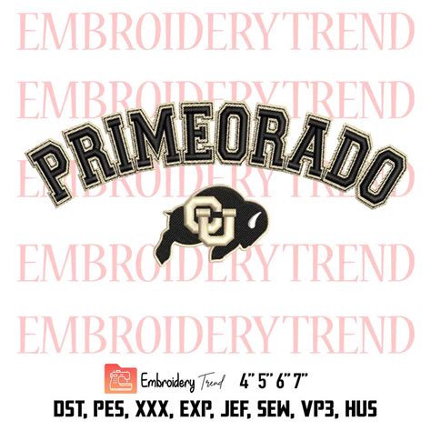 Primeorado Prime Colorado Football Embroidery Colorado Buffaloes