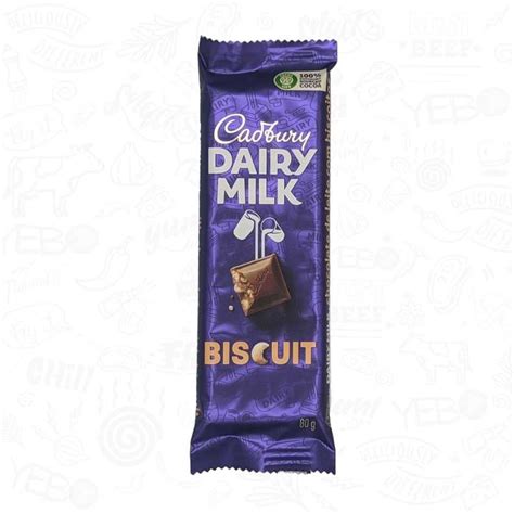 Cadbury Biscuit Slab 80g Yebo Biltong