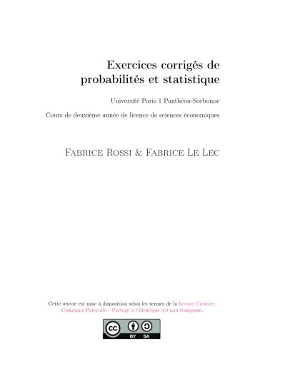 Loi Fonction De R Partition Esp Rance Et Variance