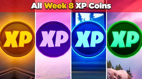 All XP Coins Location Guide WEEK 8 Fortnite Chapter 2 Season 4 YouTube