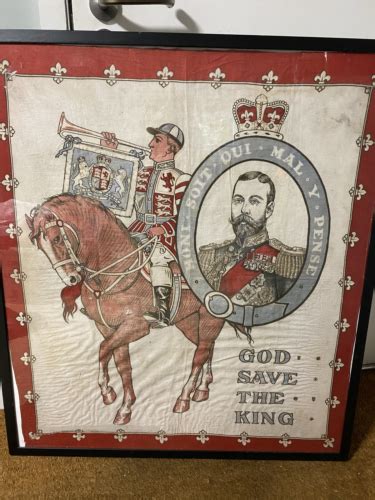 Vintage God Save The King Flag Framed EBay