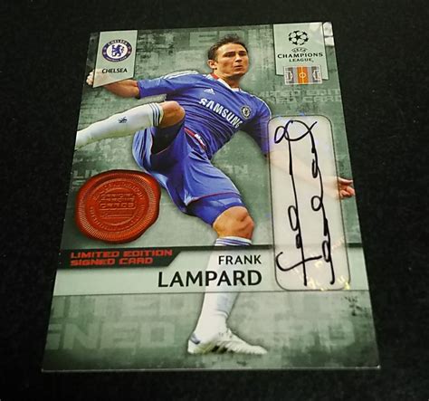 2010 2011 Panini Uefa Champions League ランパード 直筆サインカード チェルシー Frank