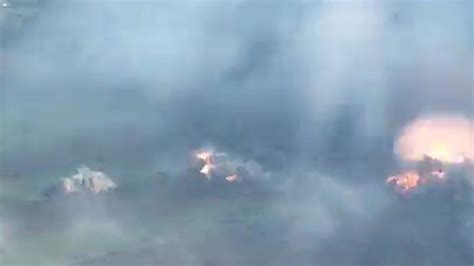 Dramatic moment shockwaves rip through the air after terrifying Russian vacuum bomb attack in ...