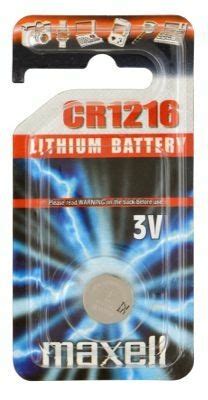 Maxell Lithium Batteri CR1216 3V