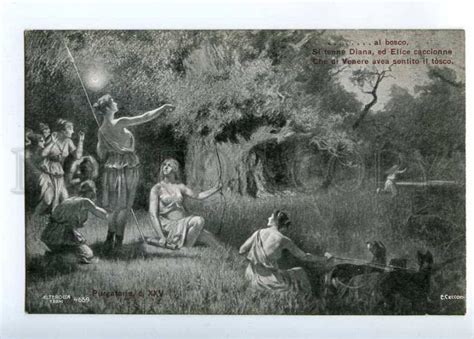 202421 DANTE Nude Nymph DIANA By CECCONI Old ALTEROCCA 4659 Topics Illustrators