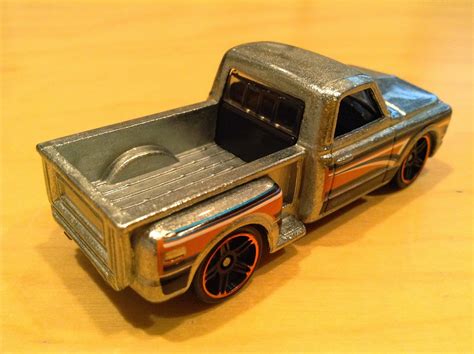 Julians Hot Wheels Blog Custom 69 Chevy Pickup 2013 Walmart Exclusive Zamac 7