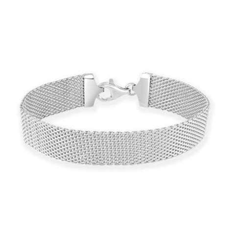 Sterling Silver 12mm Mesh Bracelet £6200 Mesh Bracelet Mesh