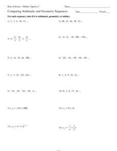 Arithmetic And Geometric Series Worksheet Answers yalykolwi