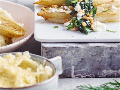 Gestoofd Witloof Met Feta Spinazie En Parmezaanpuree Libelle Lekker