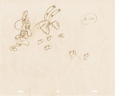 SPONGEBOB SQUAREPANTS PILOT EPISODE 3 sequenced production drawings for ...