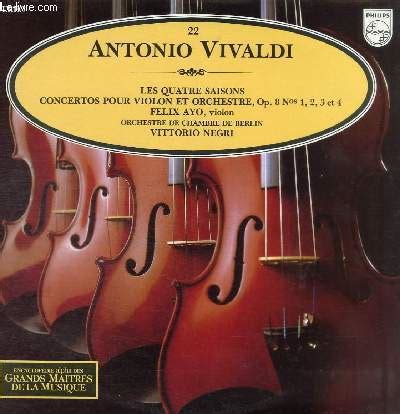 Disque Vinyle T Les Quatre Saisons Concertos Pour Violon Et