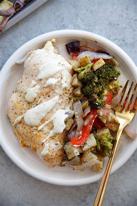 Sheet Pan Ranch Chicken And Vegetables Lexis Clean Kitchen