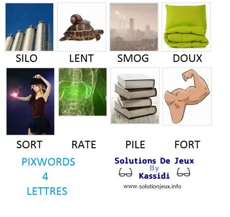 Pixwords Solutions Mots Lettres Suite Kassidi