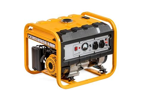 Premium Photo | Portable electric generator isolated on white for ...