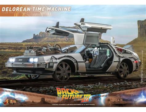 HOT TOYS Ritorno Al Futuro Iii Movie Masterpiece Vehicle Delorean Macchina Del Tempo Cm