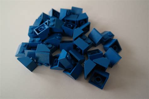 40 Lego Dachsteine Schrägsteine 2x2 blau NEU 3039 eBay