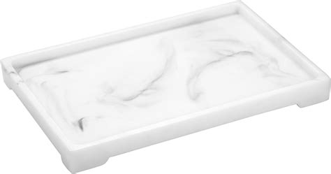 Luxspire Vanity Tray Bathroom Tray Toilet Tank Storage Tray Resin