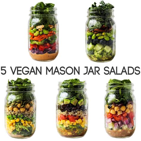 5 Vegan Mason Jar Salad Recipes Emilie Eats