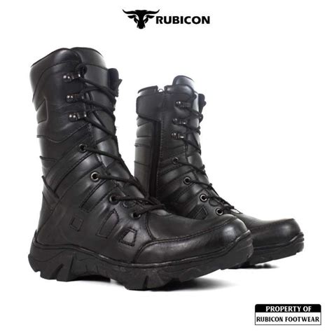 Promo Swat Rub Track Sepatu Pdl Kulit Boots Kulit Rubicon Safety