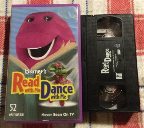 BARNEY'S READ WITH ME, DANCE WITH ME (2003) | Canadian VHS Tape Clamshell TESTED $9.99 - PicClick CA