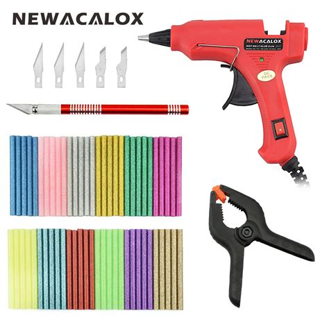 Aliexpress Buy Newacalox W Diy Hot Melt Glue Gun With Pcs Mm