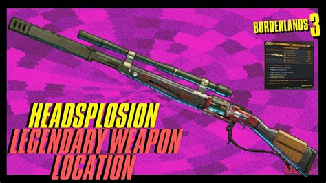 Borderlands 3 The Headsplosion Manvark Legendary Jacobs Weapon