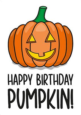 Happy Birthday Pumpkin Card | Funky Pigeon