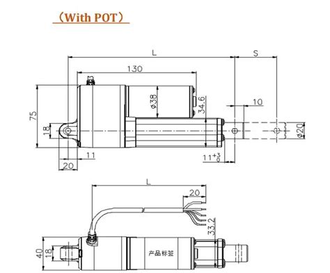 High Speed Electric Linear Actuator 12v 24v 100mm 200mm 300mm 400mm