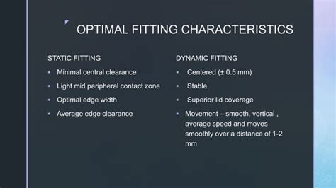 Fitting Spherical Rigid Gas Permeable Contact Lens Ppt