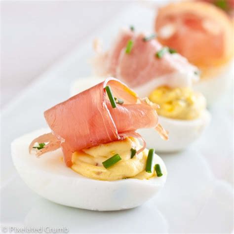 Deviled Eggs With Prosciutto