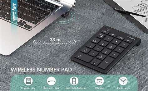 Wireless Number Pad Jelly Comb 24g Numeric Keypad