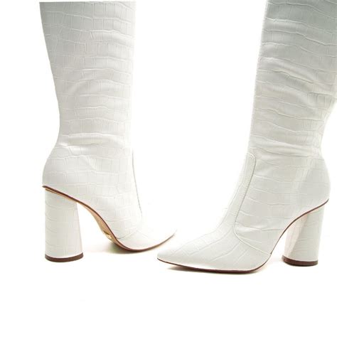 Bota Cano Longo Branca - Bota Branca Cano Longo Cecconello 1867004-3 Branco
