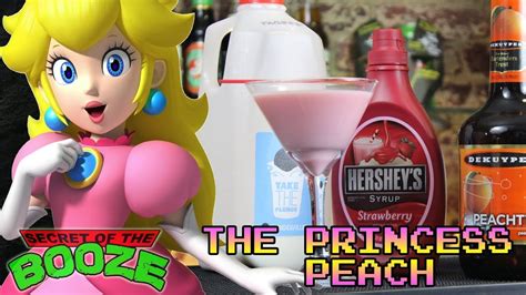 Princess Peach Mario Brothers Themed Cocktail Secret Of The Booze