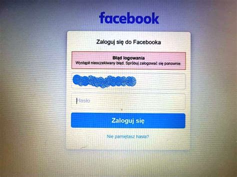 Wielka awaria Facebooka Problemy z logowaniem w całej Polsce miastoNS pl