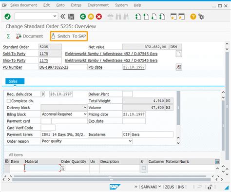 By Default You Will See The Customized Change Sales Order Overview