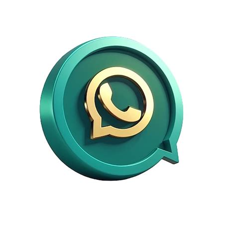 El Icono Del Logotipo De Whatsapp Aislado Ilustraci N De Renderizado D