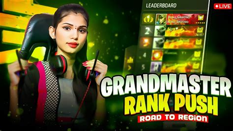 Grandmaster Rank Push Free Fire Live In Telugu Garena Free Fire