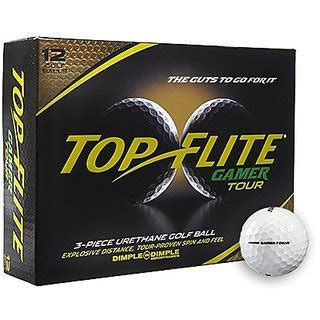 Buy Top Flite Gamer Tour 3-Piece Urethane Golf Ball Dimple in Dimple ...